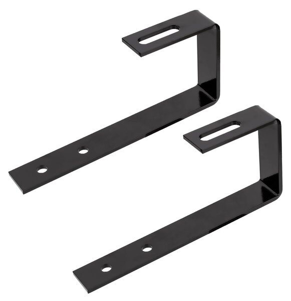 Set di 2 ganci fotovoltaici per tetti, lunghezza 20 cm, adatti per tegole e guaine bituminose