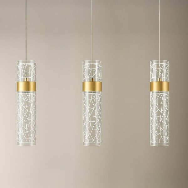 MILAGRO Lagos Lampada a sospensione LED Oro 24W, 1920lm