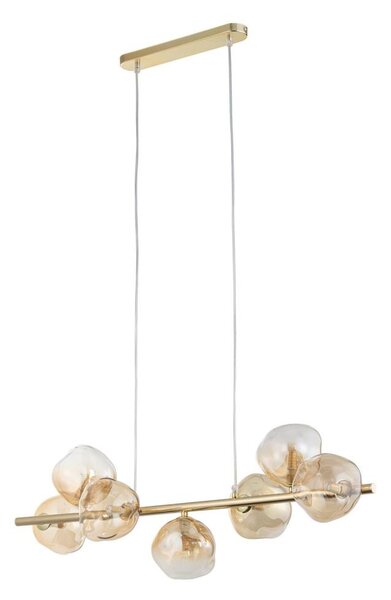 Brilagi - Lampadario a sospensione VULCANO su cavo 7xG9/8W/230V dorato/beige fumé