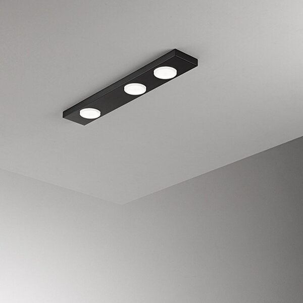 Plafoniera perenz bottone 8566 n gx53 led nero opaco - Perenz