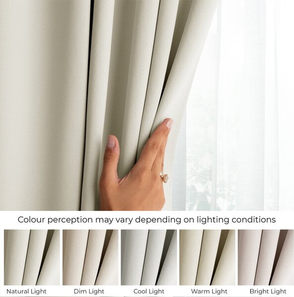 Tenda parzialmente oscurante color crema 140x245 cm Kierra – Restilo