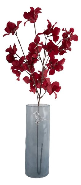 Vaso blu in vetro (altezza totale 27 cm) Bird On Branch – PT LIVING