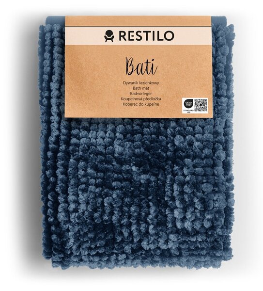 Tappeto da bagno blu scuro, 50 x 70 cm Bati - AmeliaHome