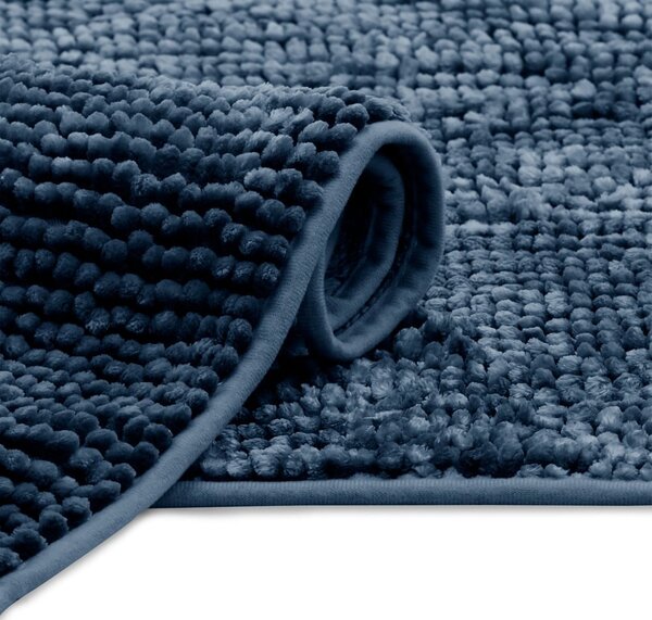 Tappetino per il bagno blu scuro 70x120 cm Bati – Restilo