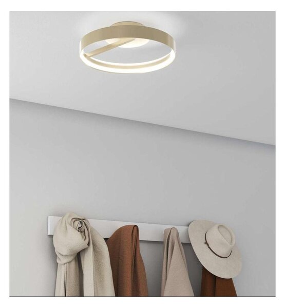 MALIKA PLAFONIERA AD ANELLO D39 E D58 CM LED INTEGRATO BIANCO O ORO CCT 3000-4000-6000K MODERNA