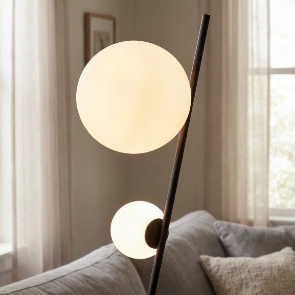Lampada da terra TATU 2xG9/8W/230V nera