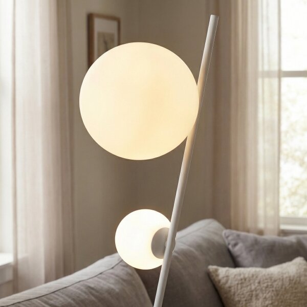 Lampada da terra TATU 2xG9/8W/230V bianca