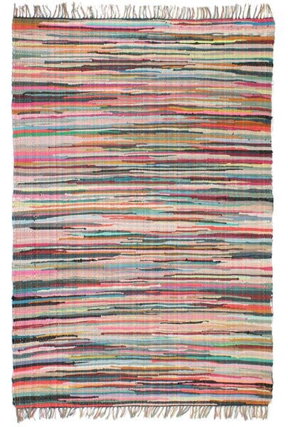 Tappeto Chindi Tessuto a Mano in Cotone 200x290 cm Multicolore