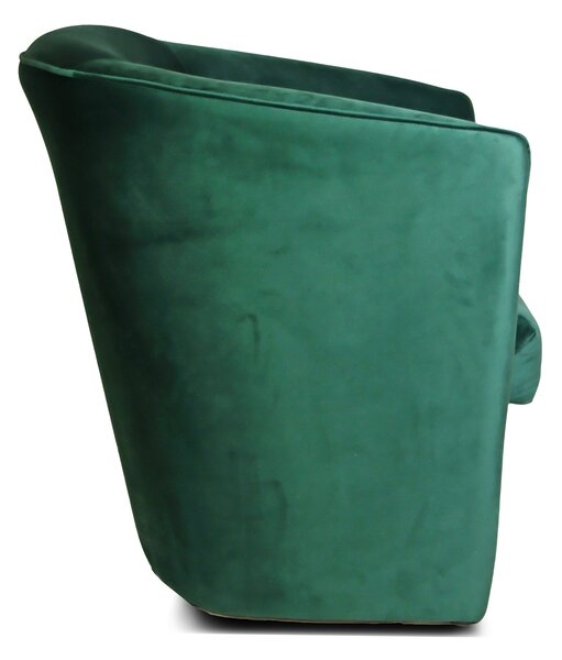 Poltrona Valentina In Ecopelle Verde - Comoda E Elegante Per Casa O Ufficio - Foto 2