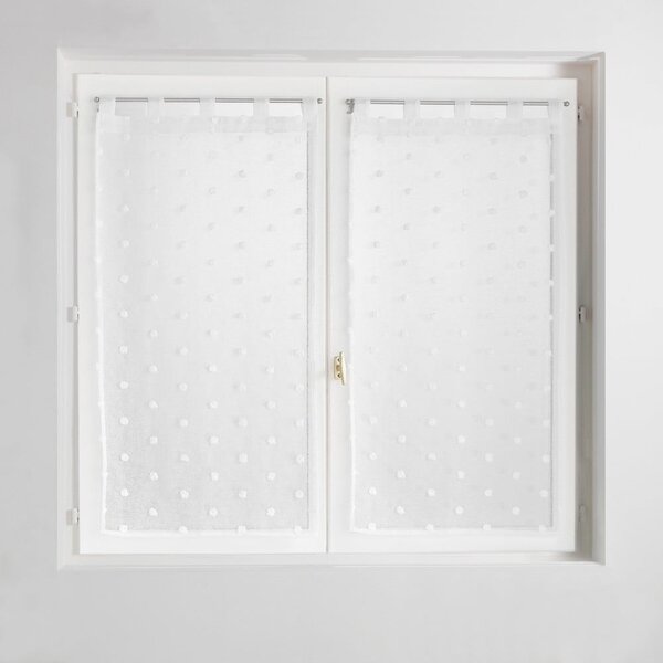Tenda sottile bianca 60x120 cm Pompinou - douceur d'intérieur