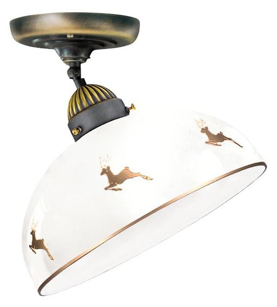 Kolarz 731.10.150 - Lampadario a plafone NONNA 1xE27/75W/230V, diam. 20 cm, corna di cervo in rose gold