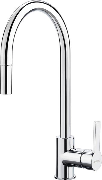 Miscelatore da cucina Smeg con leva e doccetta estraibile MID2CR 44,8 cm cromato