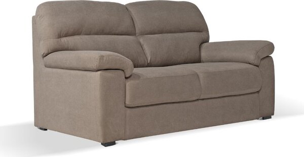 DecHome Divano 3 Posti Moderno in Tessuto Antimacchia Dimensioni 211x92x98 cm colore Tortora - Alenda