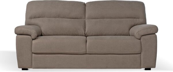 DecHome Divano 3 Posti Moderno in Tessuto Antimacchia Dimensioni 211x92x98 cm colore Tortora - Alenda