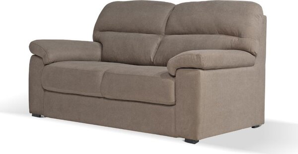 DecHome Divano 3 Posti Moderno in Tessuto Antimacchia Dimensioni 211x92x98 cm colore Tortora - Alenda