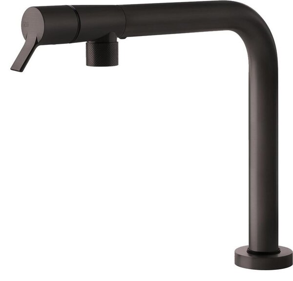 Miscelatore monocomando pieghevole Gessi Su&Giù 60071 707 29,4 cm Metallo nero spazzolato PVD