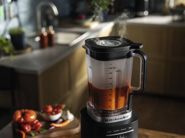 KITCHENAID Frullatore con Bicchiere Capacit 2 Litri Potenza 1200 Watt 10 Velocit + Funzione Pulse colore Nero - 5KSB2073EBM
