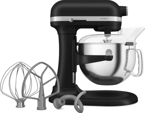 KITCHENAID Impastatrice Planetaria Capacit Ciotola 5.6 Litri Potenza 375 Watt 11 Velocit colore Nero Opaco - 5KSM60SPXEBM