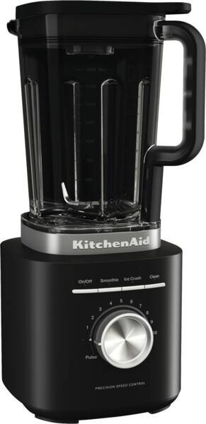 KITCHENAID Frullatore con Bicchiere Capacit 2 Litri Potenza 1200 Watt 10 Velocit + Funzione Pulse colore Nero - 5KSB2073EBM
