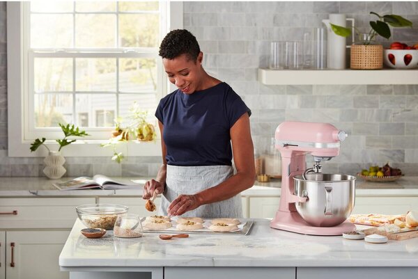 KITCHENAID Impastatrice Planetaria Capacit Ciotola 6,6 Litri Potenza 375W colore Dried Rose Artisan - 5KSM70SHXEDR