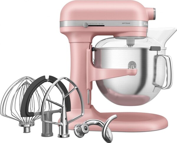 KITCHENAID Impastatrice Planetaria Capacit Ciotola 6,6 Litri Potenza 375W colore Dried Rose Artisan - 5KSM70SHXEDR