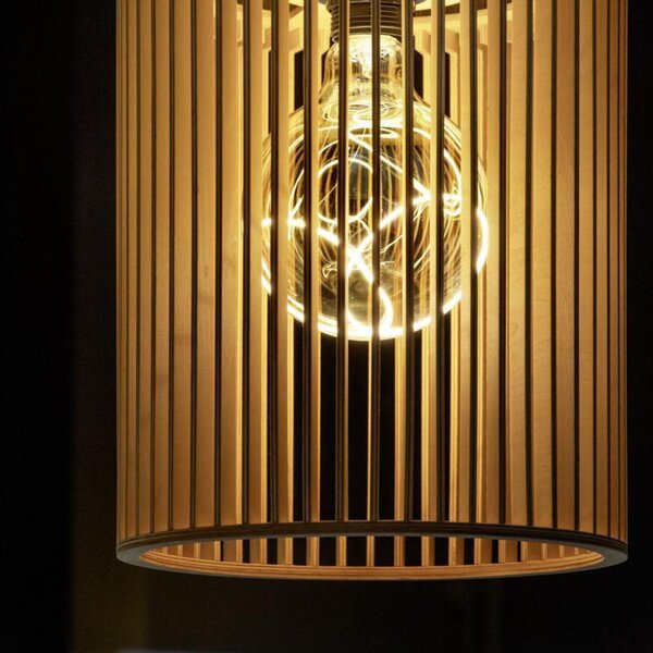 Lampada a sospensione SLV, Wud, dimmerabile, Legno, Soggiorno, Legno