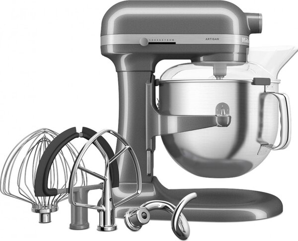 KITCHENAID Impastatrice Planetaria Capacit Ciotola 6.6 Litri Potenza 375 Watt 11 Velocit colore Argento - 5KSM70SHXEMS