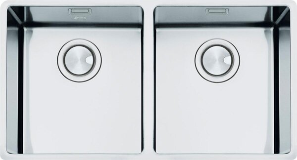 Smeg lavello sottopiano con 2 lavelli Mira VSTR3434-2 73 cm