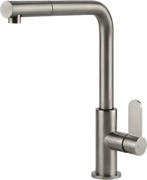 Miscelatore monocomando Gessi Acciaio Collection 60537 239 26,1 cm Acciaio spazzolato