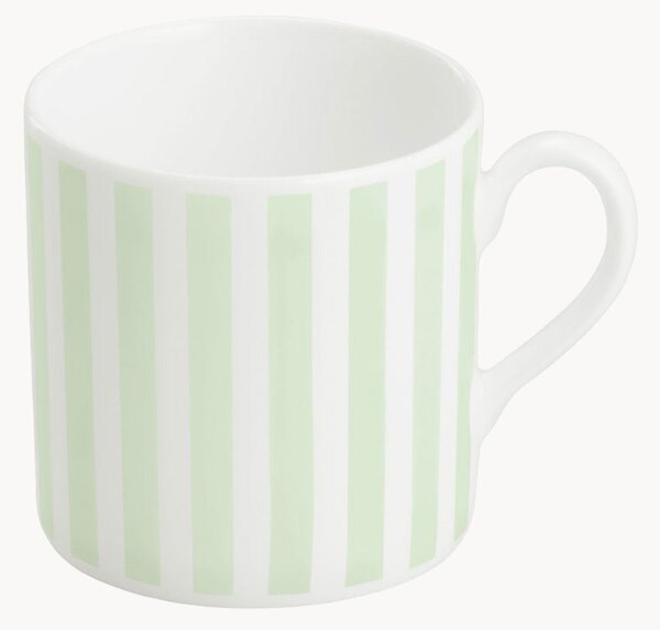 Set di 6 tazzine da caffè in Fine Bone China Pastel Stripes