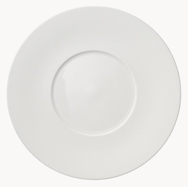 Set di 6 piatti da portata in Fine Bone China Cross White