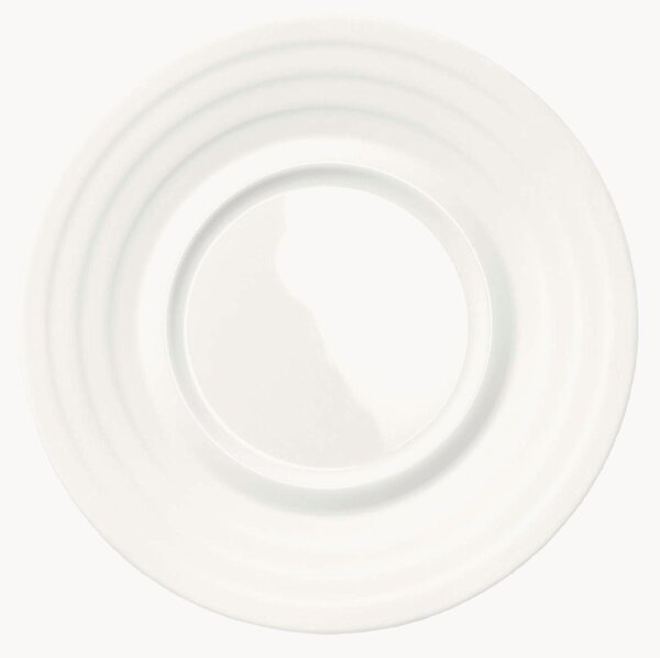 Set di 6 piattini in Fine Bone China Cross White