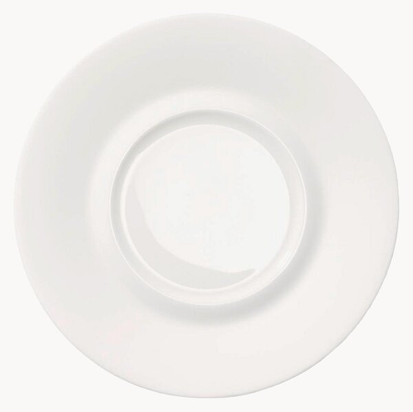 Set di 6 piattini in Fine Bone China Cross White