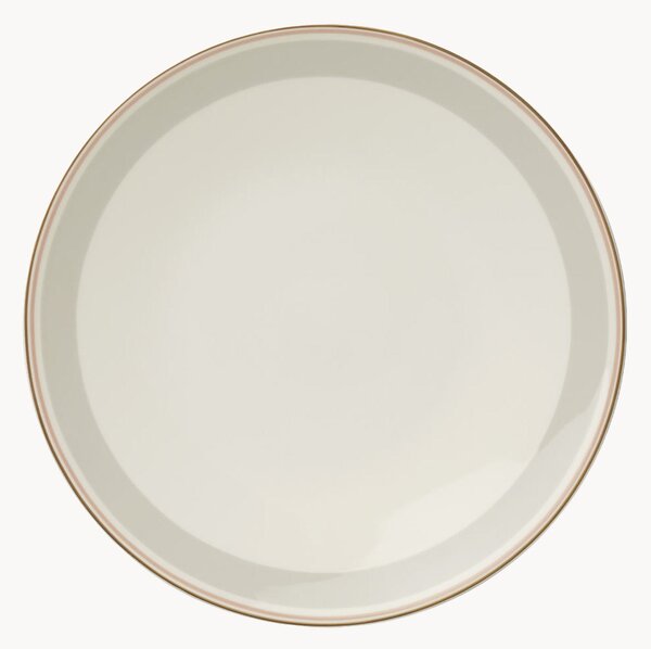 Set di 6 piatti piani in Fine Bone China Capri