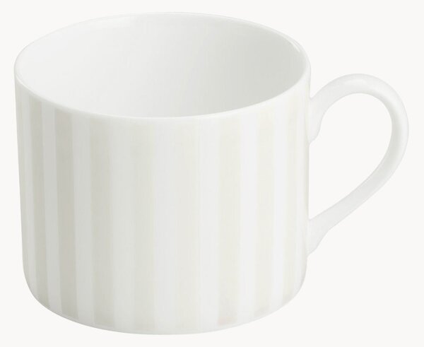 Set di 6 tazze in Fine Bone China Pastel Stripes