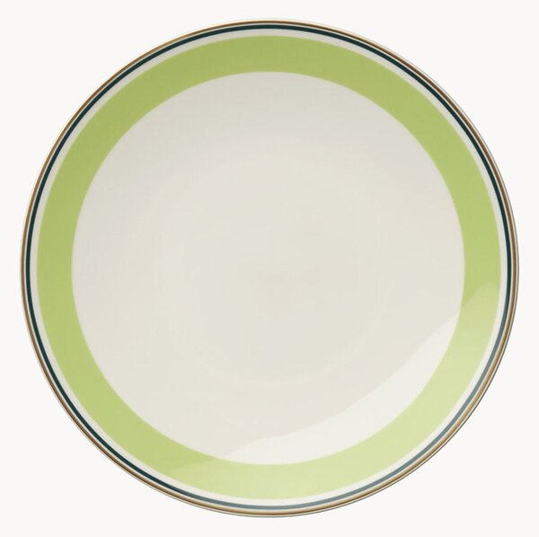 Set di 6 piatti da colazione in Fine Bone China Capri