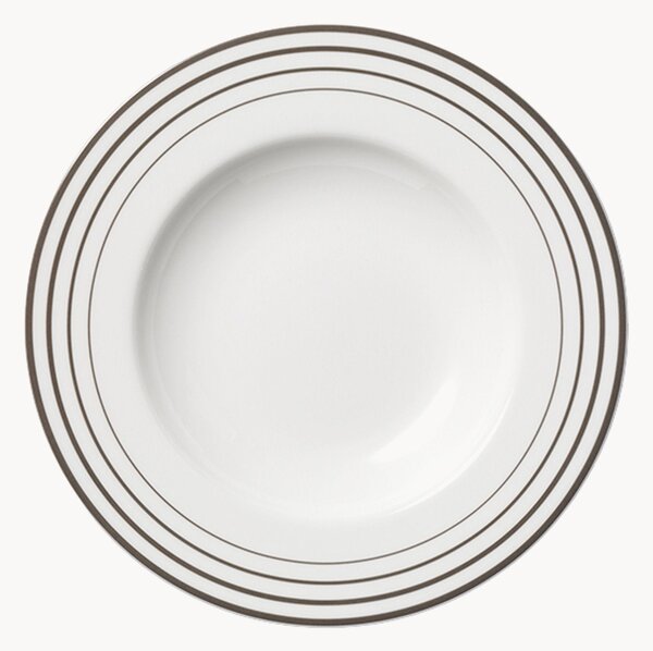 Set di 6 piatti fondi in Fine Bone China Metropolitan