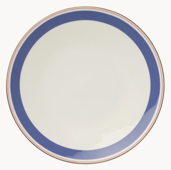 Set di 6 piatti piani in Fine Bone China Capri