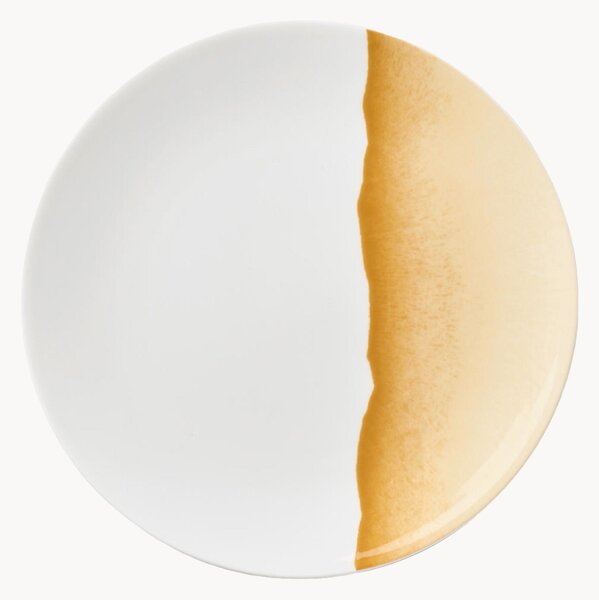 Set di 6 piatti da dessert in Fine Bone China Silhouette