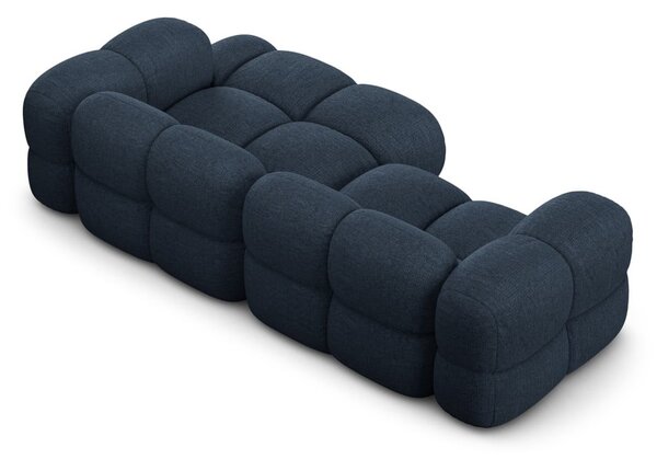 Divano angolare blu scuro (con penisola a destra/con chaise lounge) Loretto – Cosmopolitan Design
