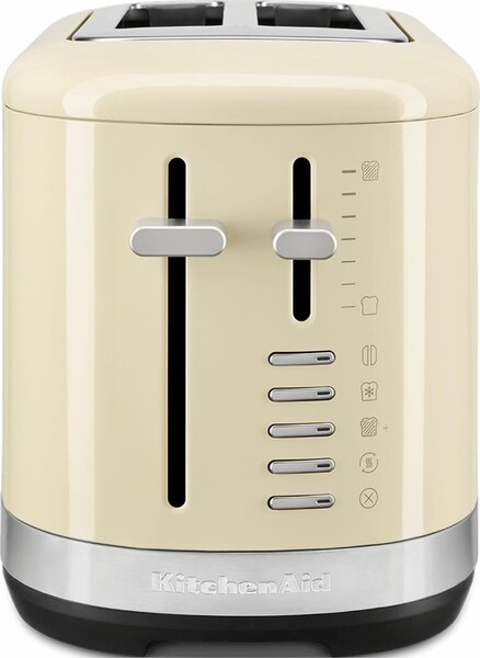 KITCHENAID Tostapane 2 Fette Potenza 980 Watt con 7 Livelli di Doratura colore Crema - 5KMT2109EAC