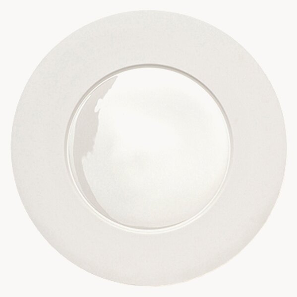 Set di 6 piatti da dessert in Fine Bone China Cross White