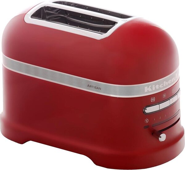 KITCHENAID Tostapane 2 Fette Potenza 1250 Watt 6 Livelli di Cottura Fondo raccoglibriciole colore Rosso Imperiale - 5KMT2204EER