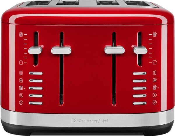KITCHENAID Tostapane 4 Fette Potenza 1640 Watt con 7 Livelli di Doratura colore Rosso - 5KMT4109EER
