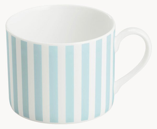 Set di 6 tazze in Fine Bone China Pastel Stripes