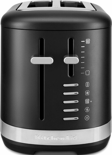 KITCHENAID Tostapane 2 Fette Potenza 980 Watt con 7 Livelli di Doratura colore Nero - 5KMT2109EBM