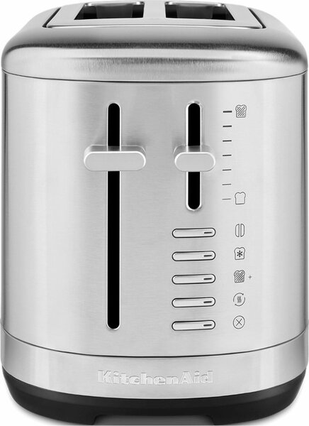 KITCHENAID Tostapane 2 Fette Potenza 980 Watt con 7 Livelli di Doratura colore Acciaio Inox - 5KMT2109ESX