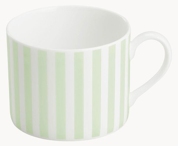 Set di 6 tazze in Fine Bone China Pastel Stripes