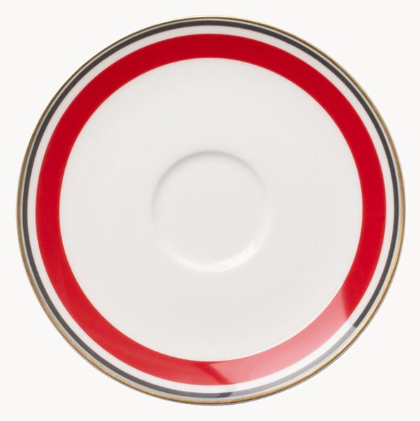 Set di 6 piattini in Fine Bone China Capri