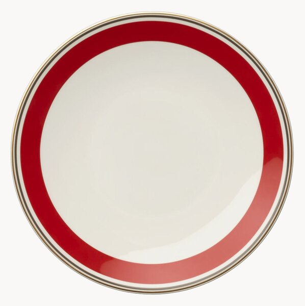 Set di 6 piatti da colazione in Fine Bone China Capri